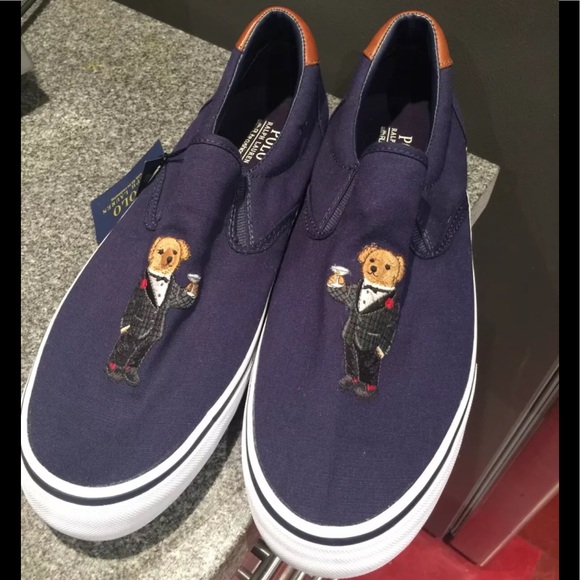 Mens Polo Ralph Lauren Bear Loafers 